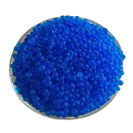 Bola de gel de sílice azul