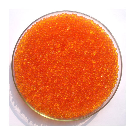 Оранжевая бусина из силикагеля